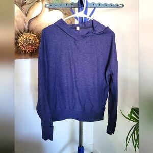 Lululemon Navy Blue Hooded Sweatshirt Size 6